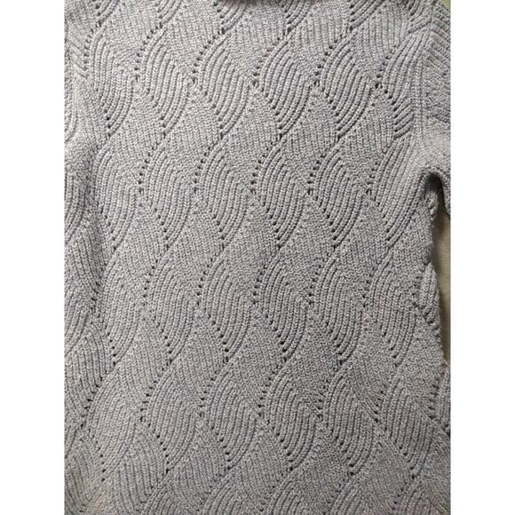 Sundance Sweater Womens Small Lt Blue Turtleneck Cotton Silk Blend Knit Pullover - Picture 5 of 8